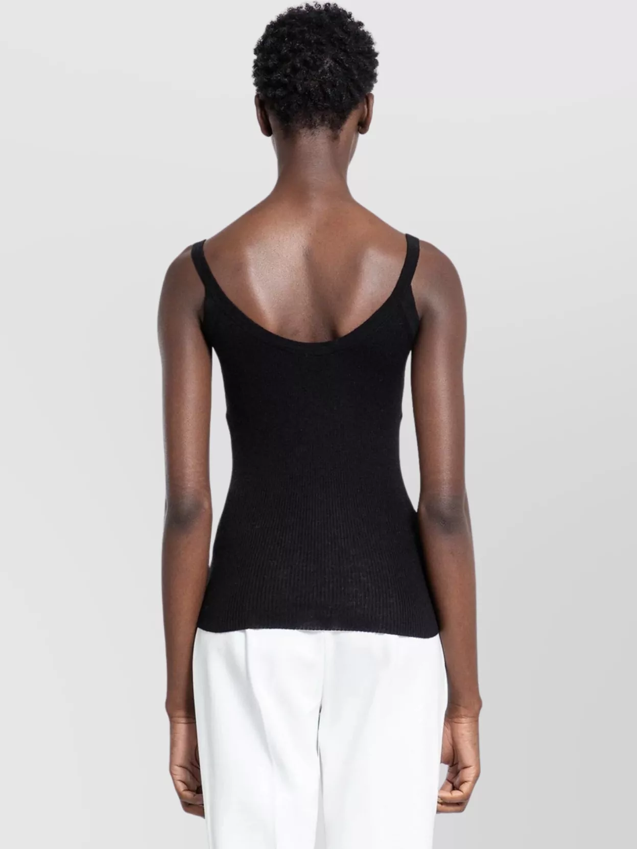 Max Mara Cashmere And Silk Ribbed Knit Top