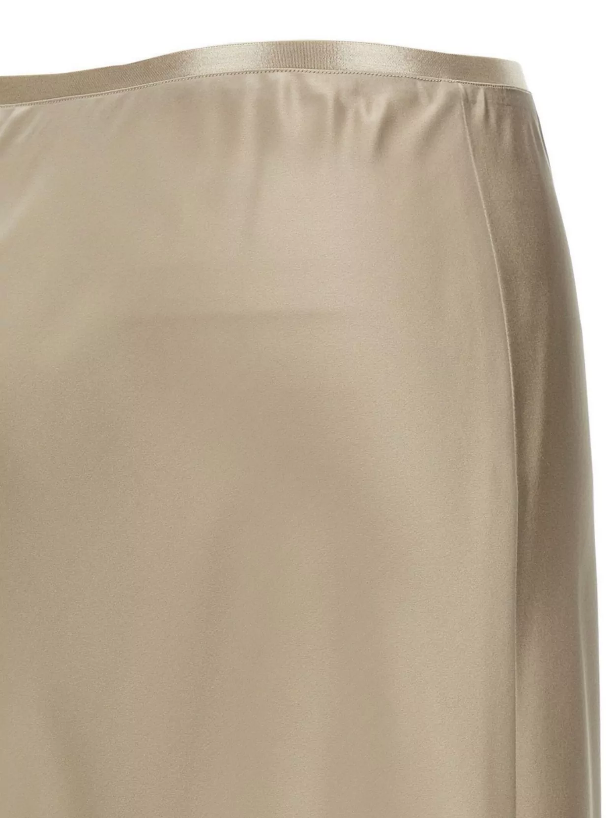 Max Mara Satin Finish Midi Skirt With Flowing Silhouette