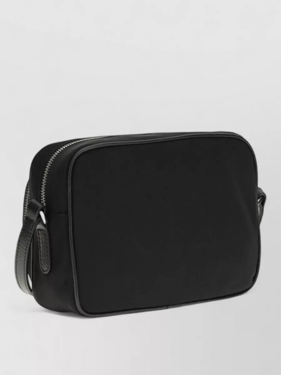 Stella Mccartney Polyamide Backpack Adjustable Shoulder Strap In Black