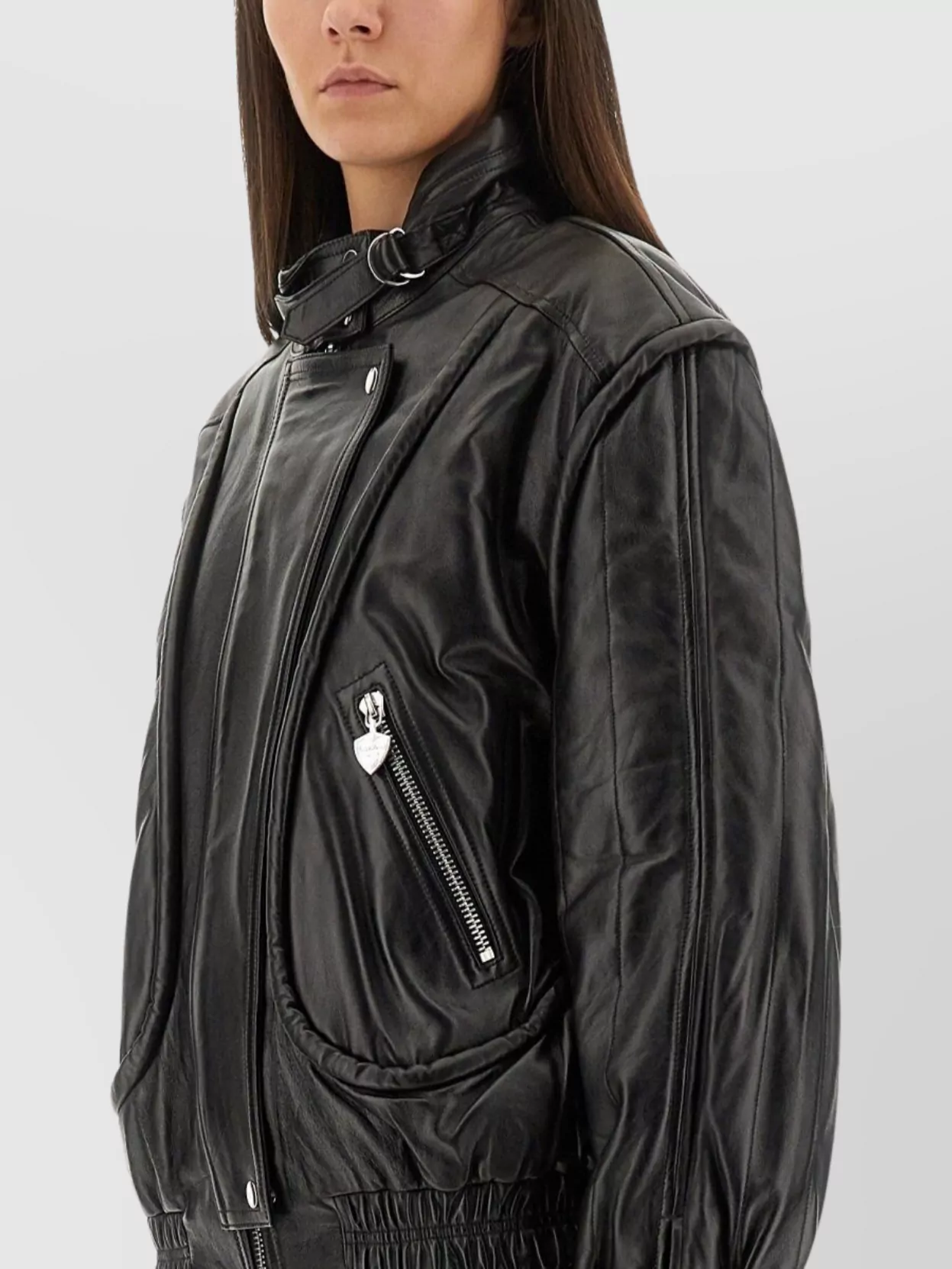 Isabel Marant High Collar Jacket Featuring Buckle Detail In Black