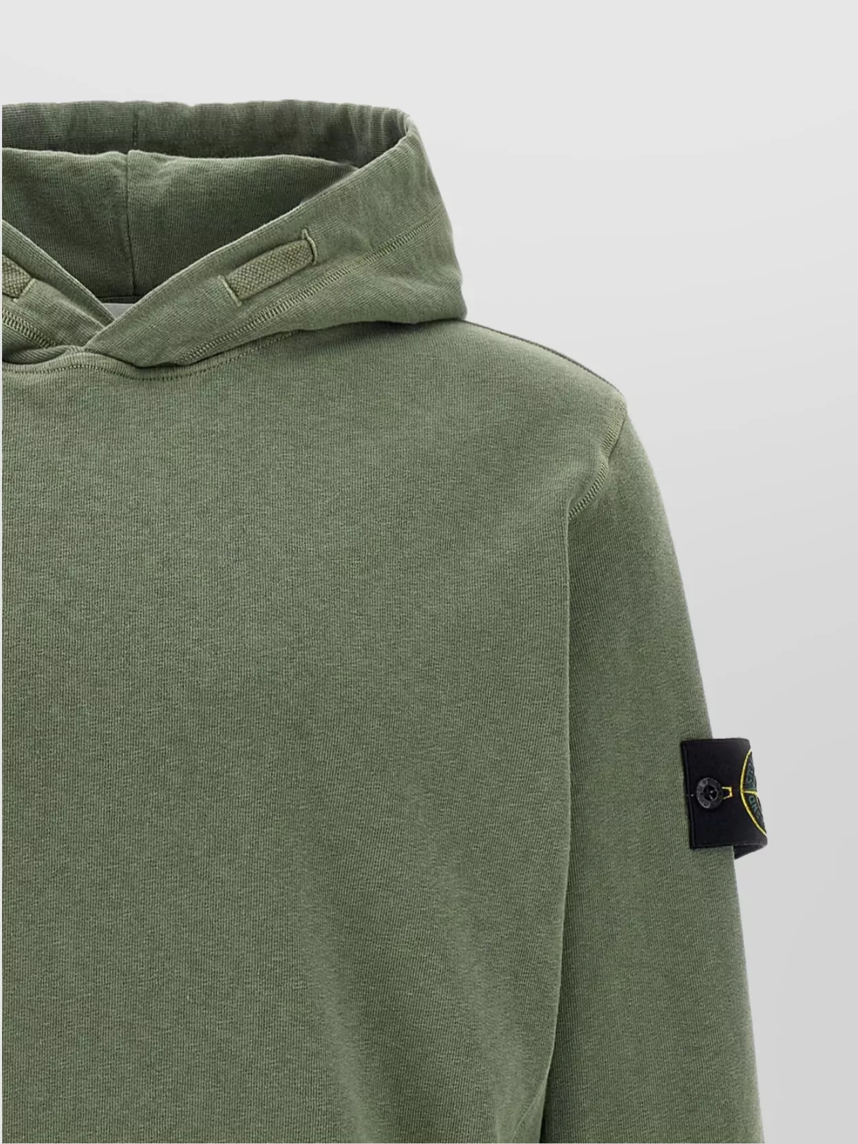 Stone Island Hooded Ribbed Cuffs And Hem