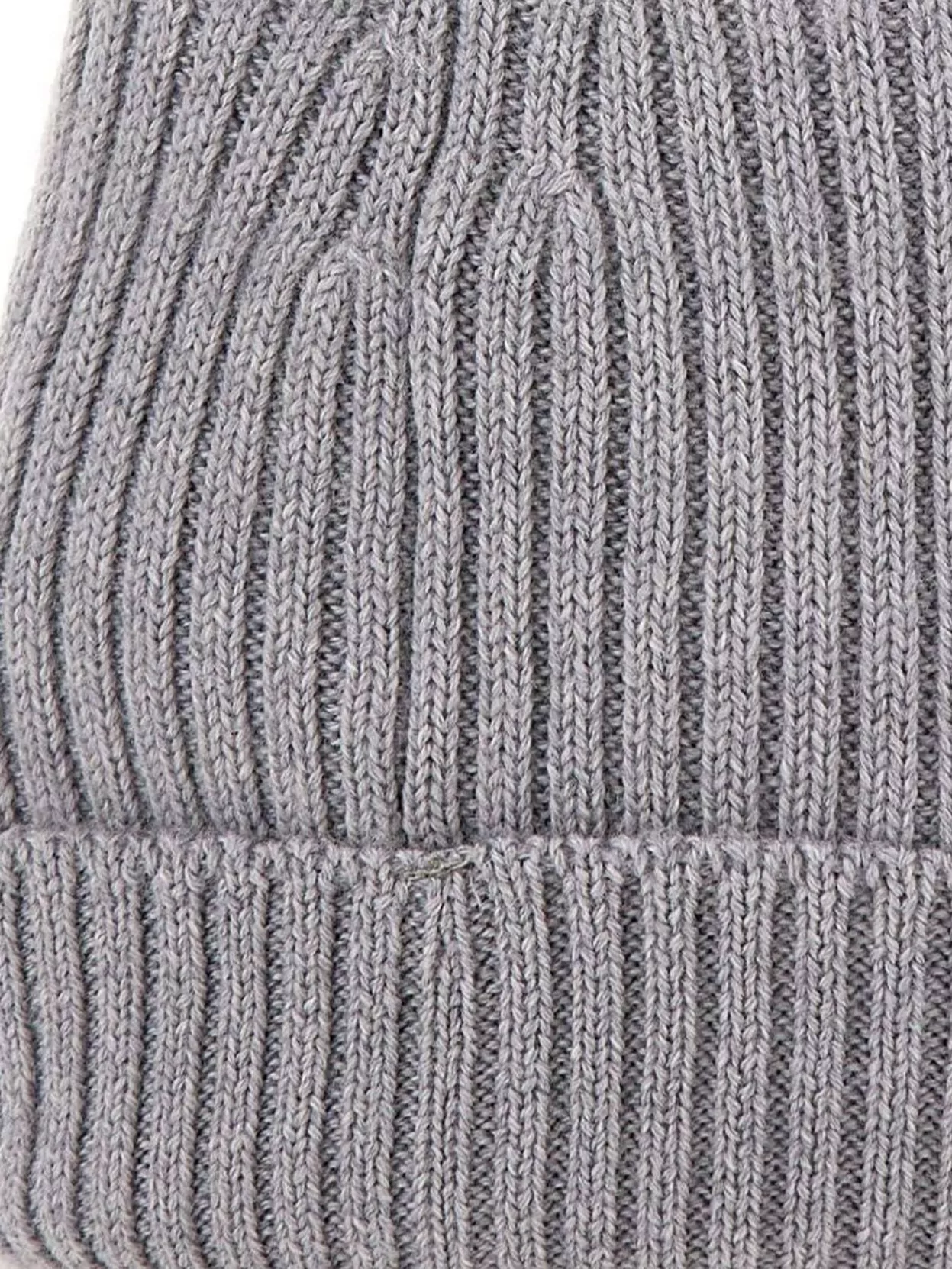 LACOSTE MEN'S RIBBED WOOL BEANIE WITH FOLDED CUFF