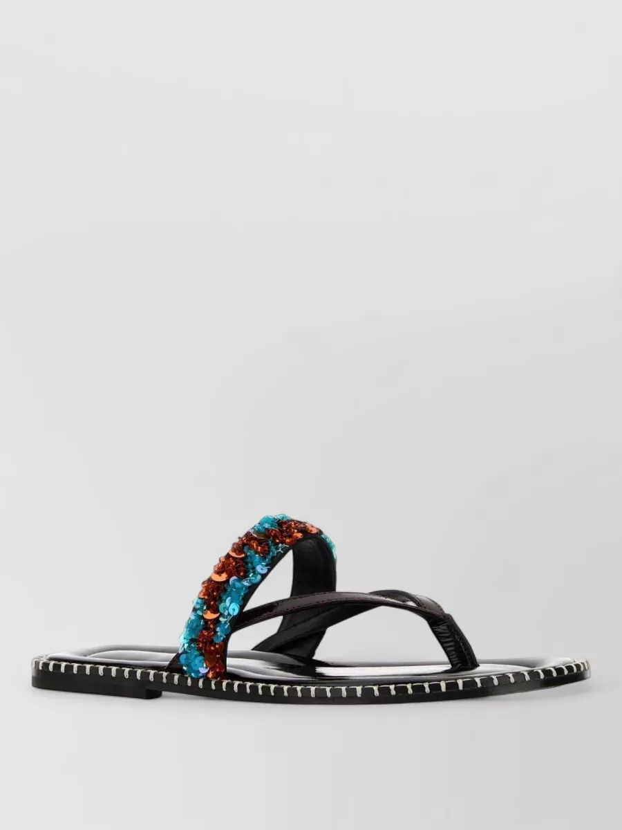 Dries Van Noten leather thong sandals