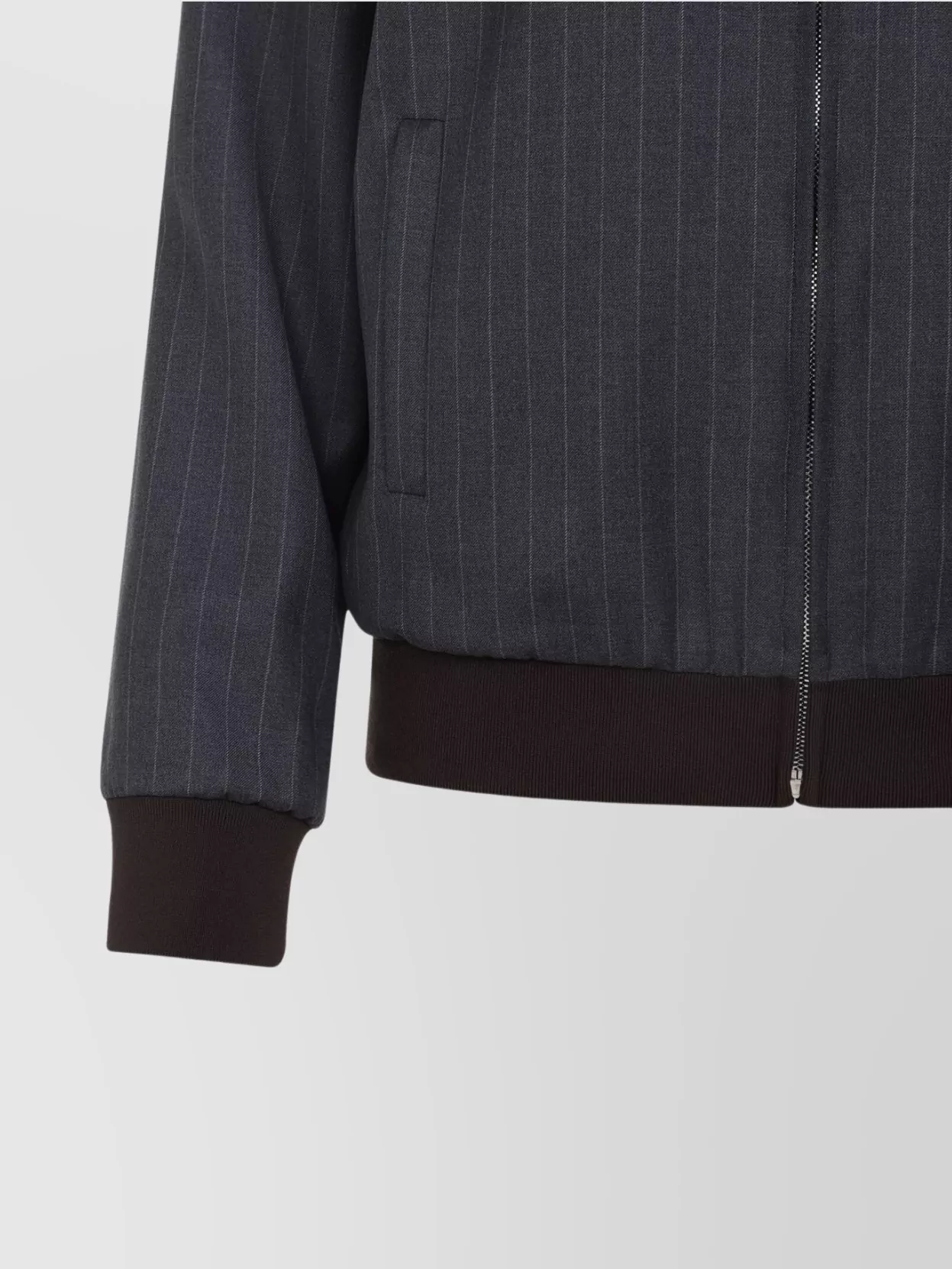 Miu Miu Wool Pinstripe Jacket Side Pockets