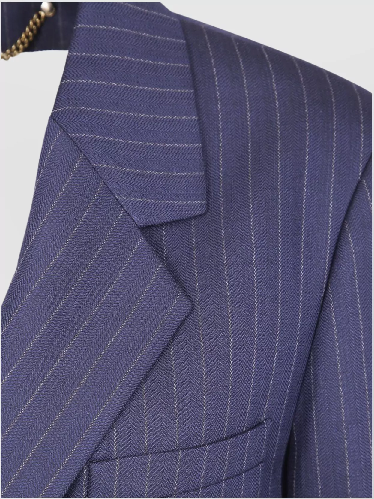Golden Goose "W's Journey" Single Breast Over Jacket Pinstripe