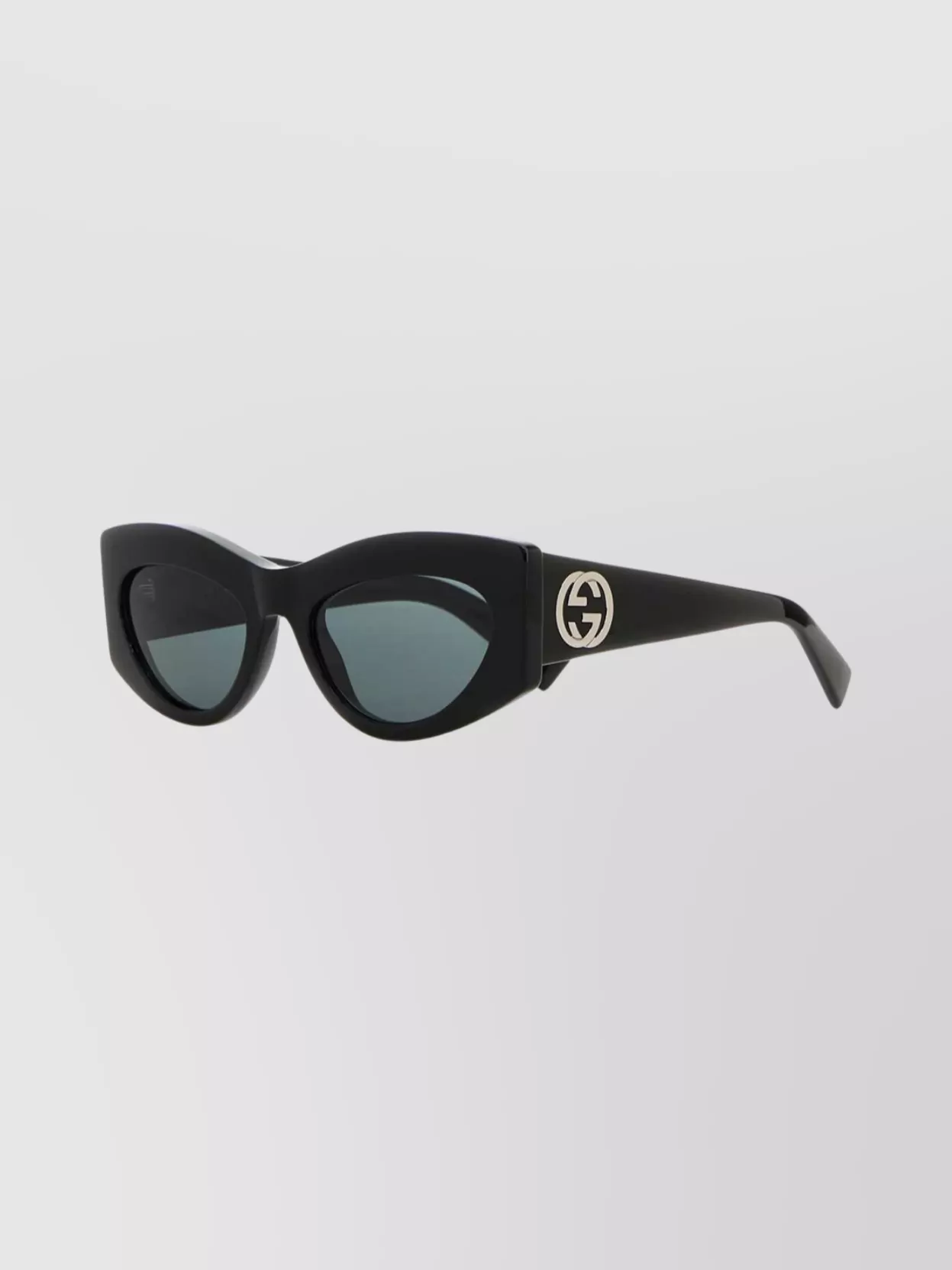 Gucci Cat Eye Sunglasses Thick Frame In Black