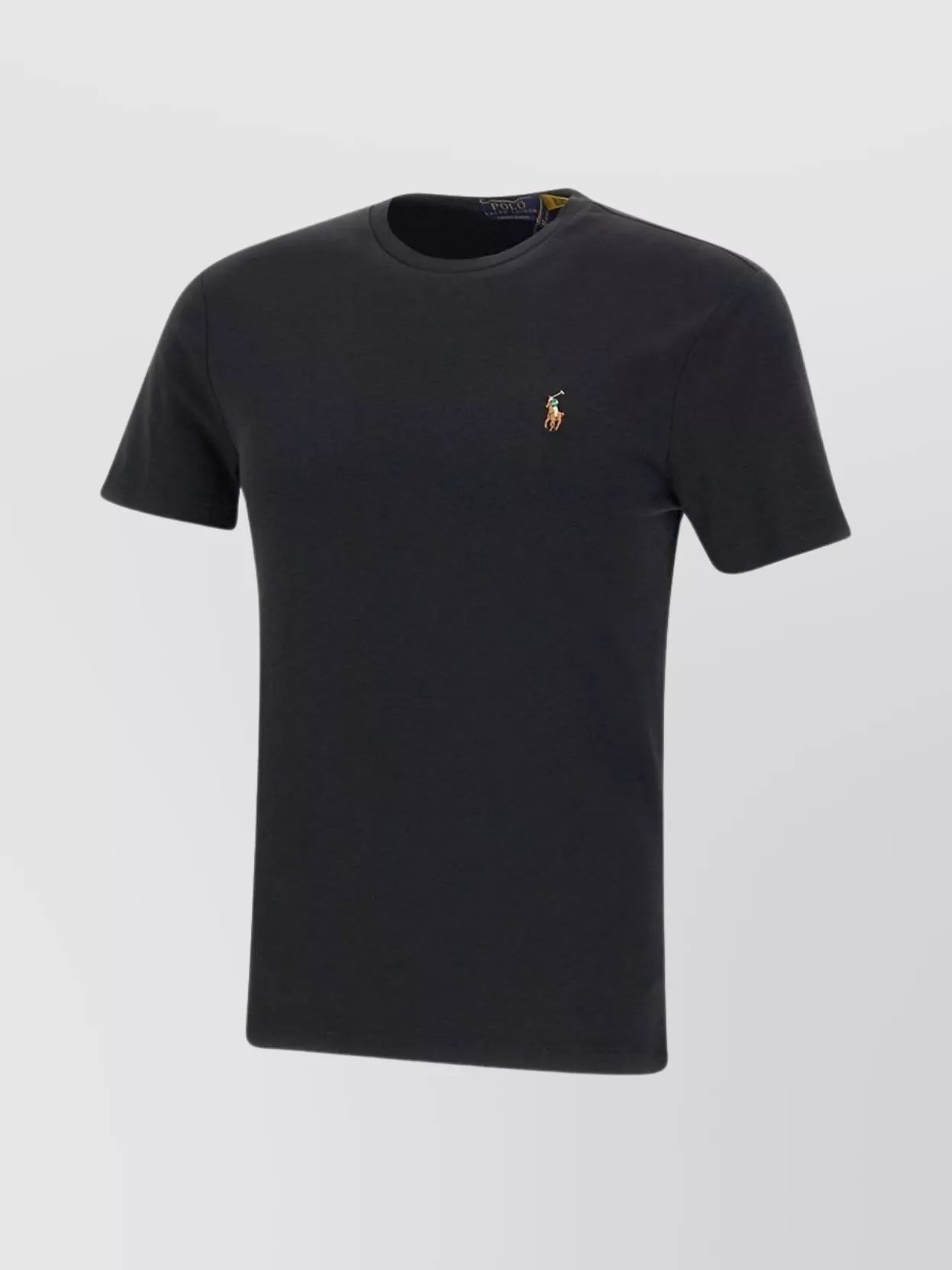 Shop Polo Ralph Lauren Crew Neck Slim Fit T-shirt In Black