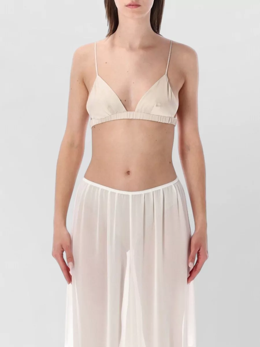 The Frankie Shop satin triangle bralette