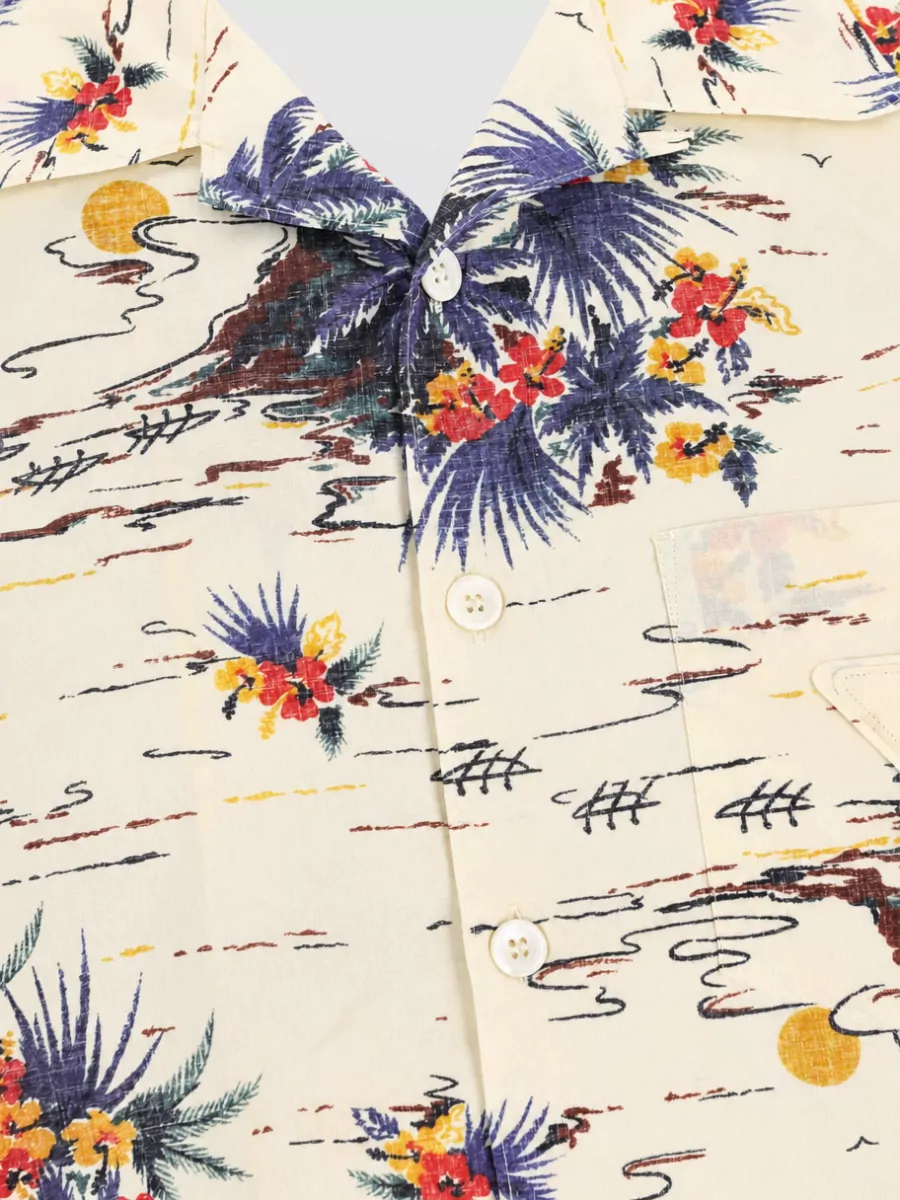 Prada Floral Print Beach Shirt