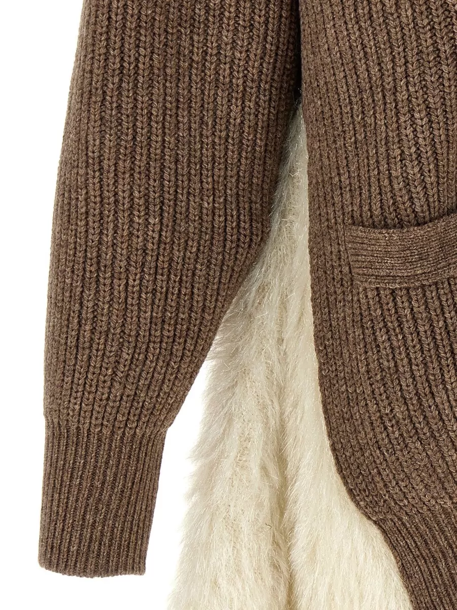 Undercover Asymmetric Wool Cardigan