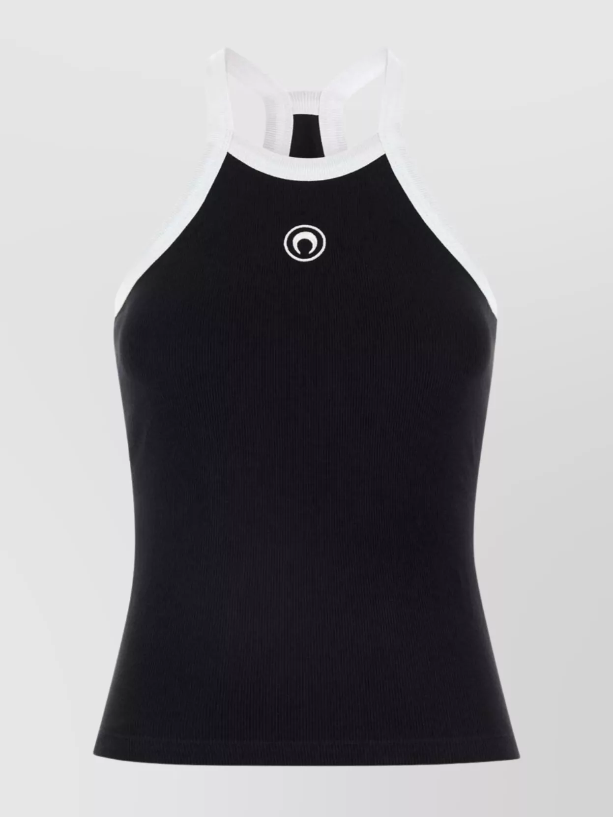 Marine Serre Stretch Cotton Tank Top With Racerback Design