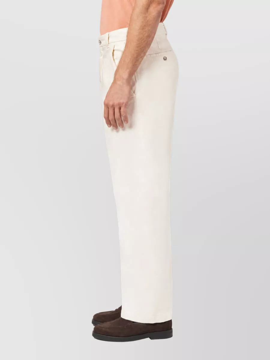 Paul & Shark Cotton Wide-Leg Trousers