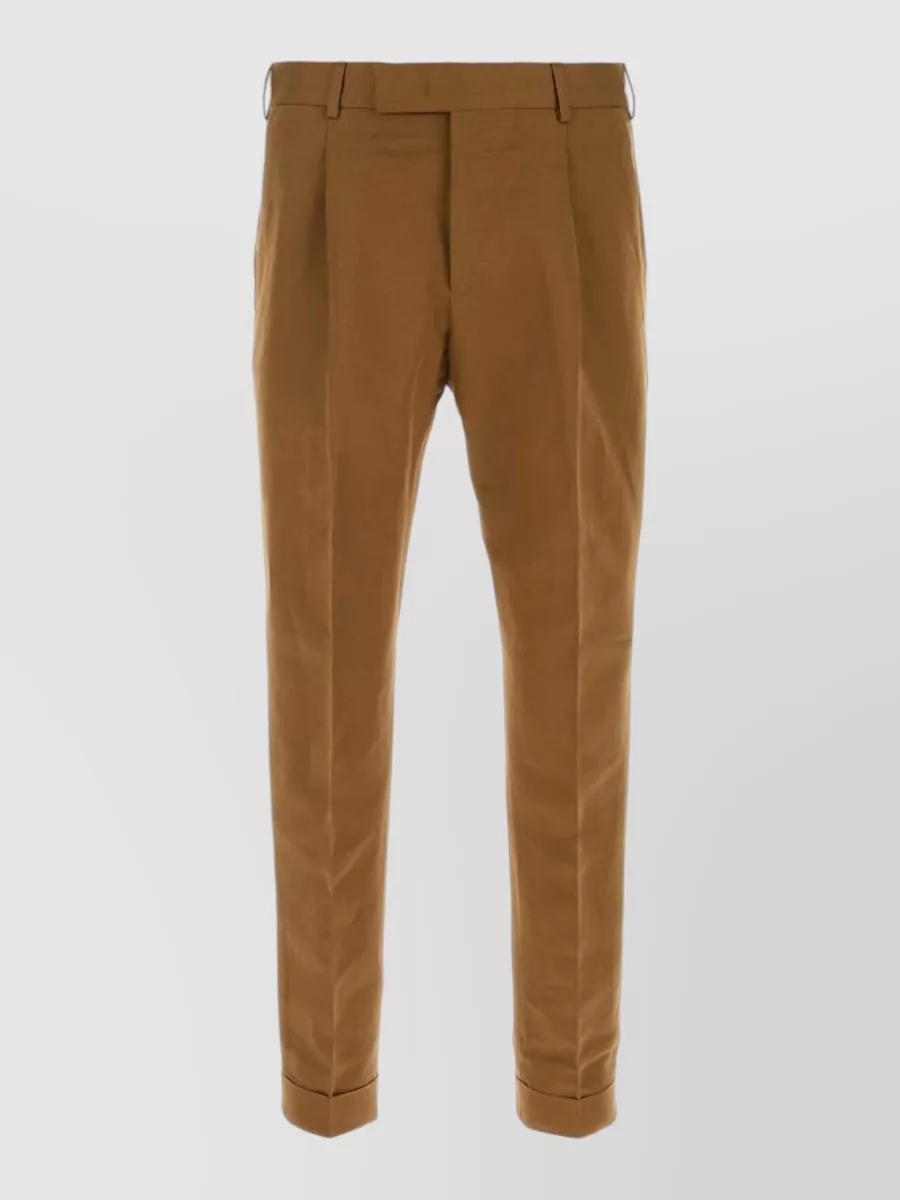 Pt Torino linen blend tailored trousers