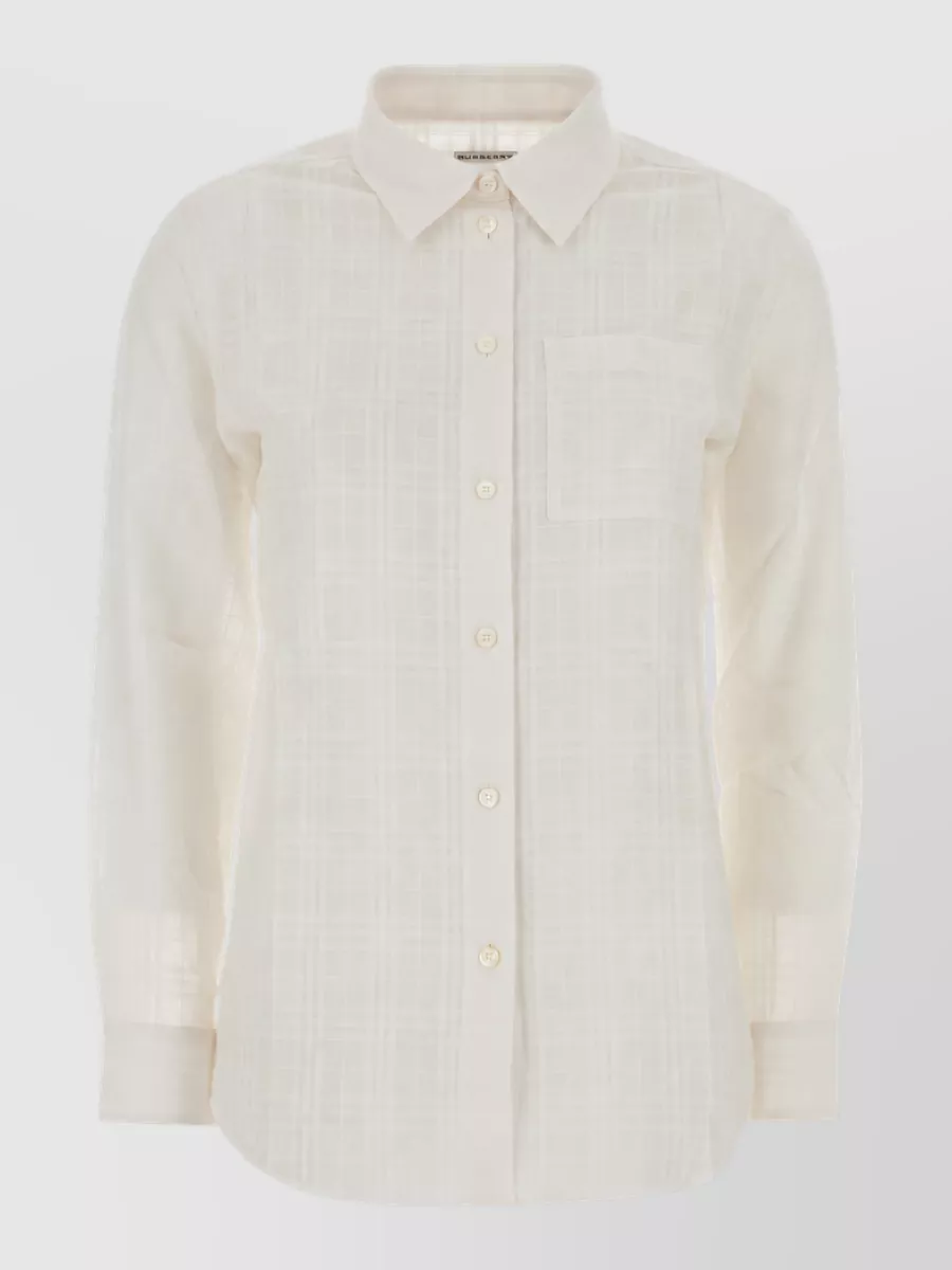 Burberry check cotton shirt
