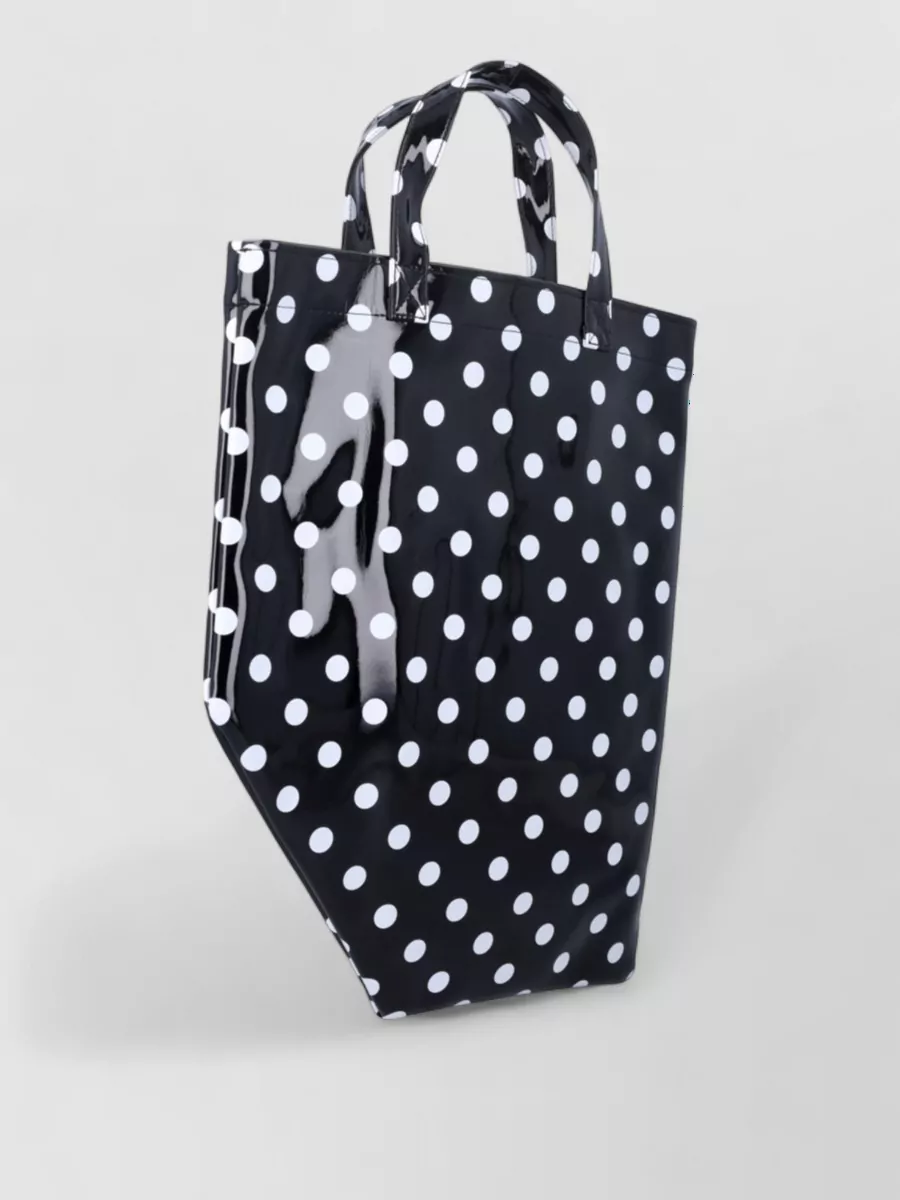Comme Des Garçons Polka-Dot Asymmetric Tote Bag