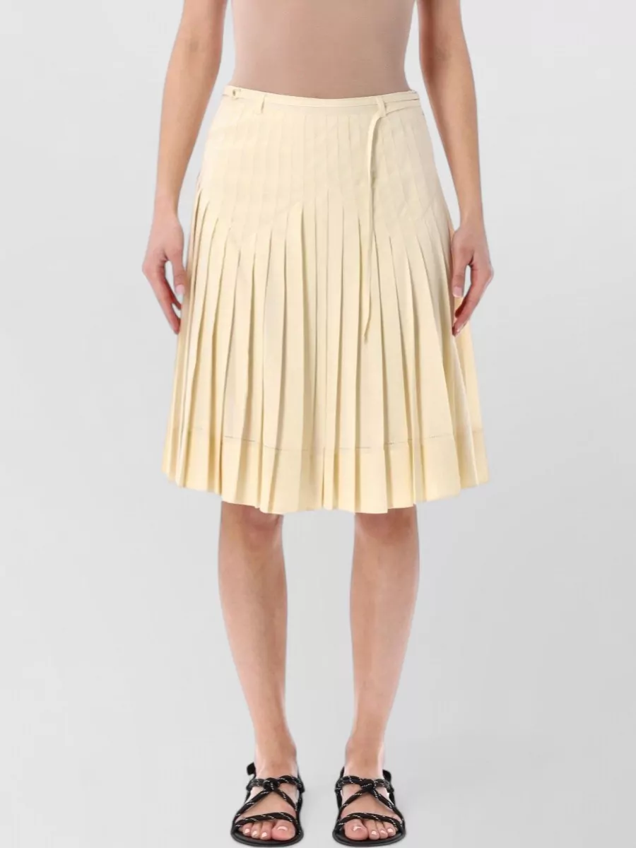 Low Classic Pleated High-Rise Mini Skirt