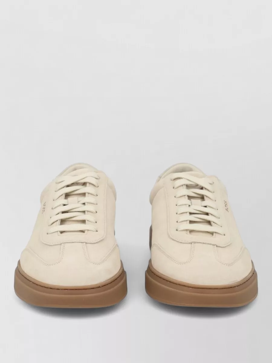 Boss Leather Low-Top Sneakers