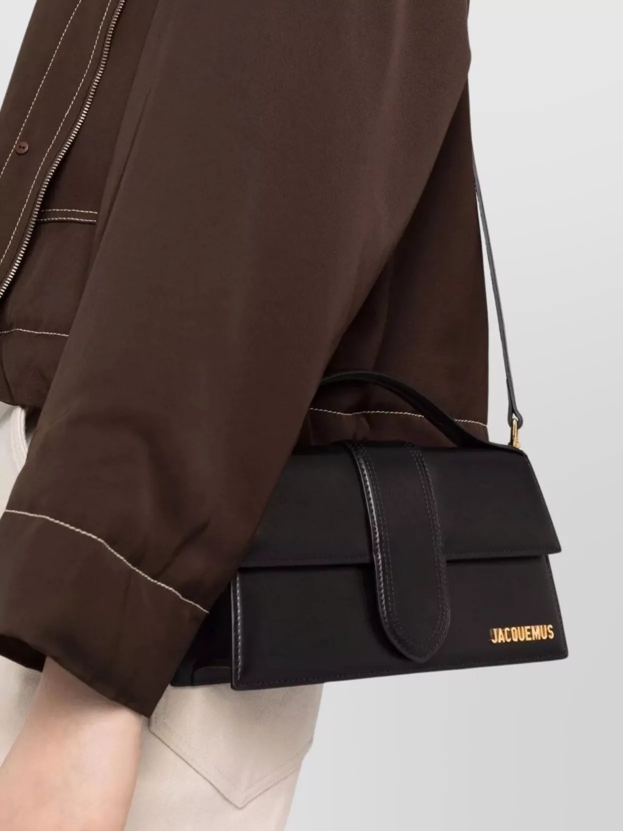 Jacquemus The Big Baby Leather Shoulder Bag
