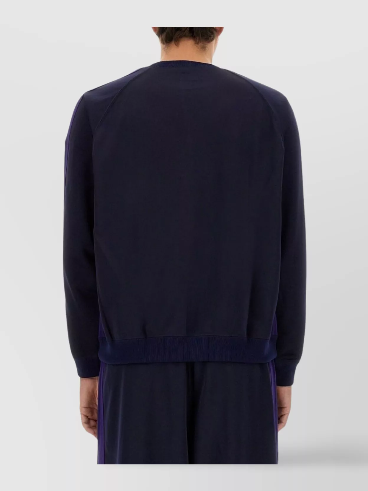 Shop Needles Logo Sweatshirt Stripe Detail
