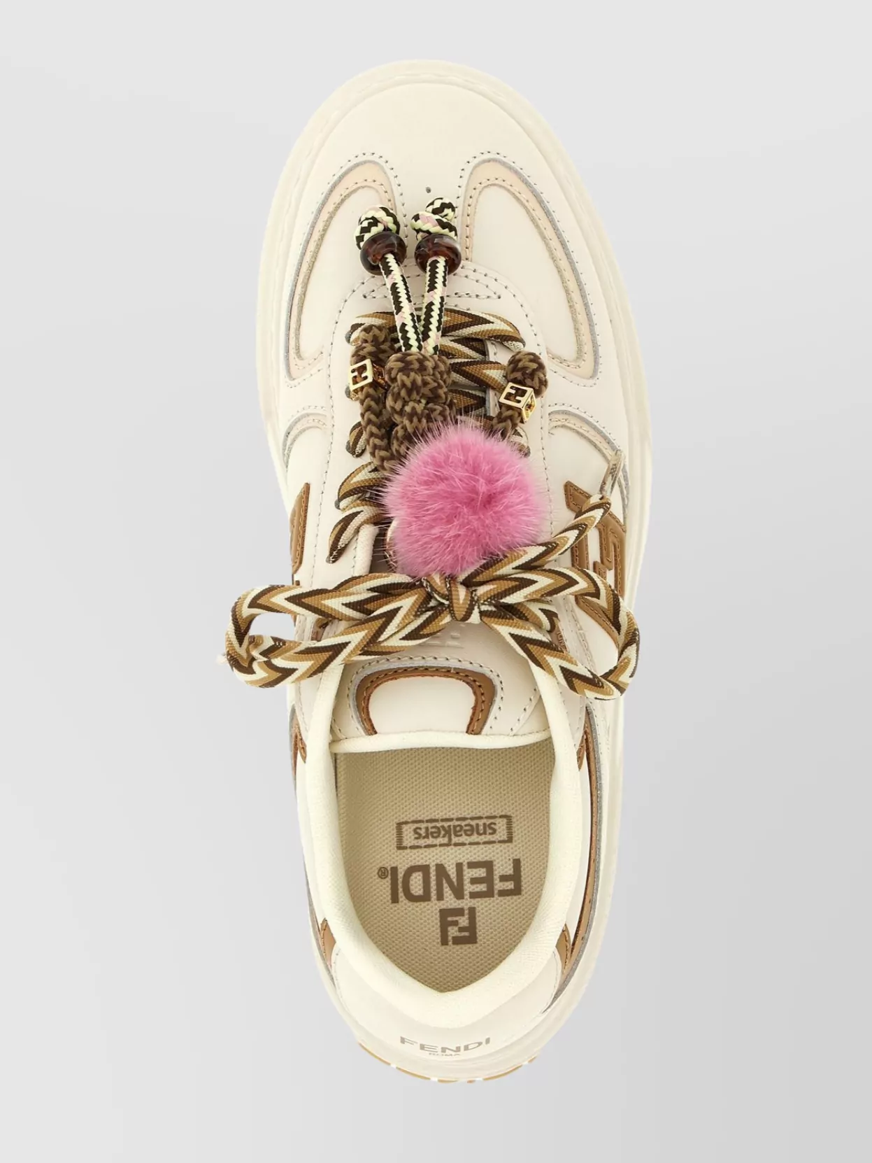 Fendi Match Platform Sole Sneakers Charms