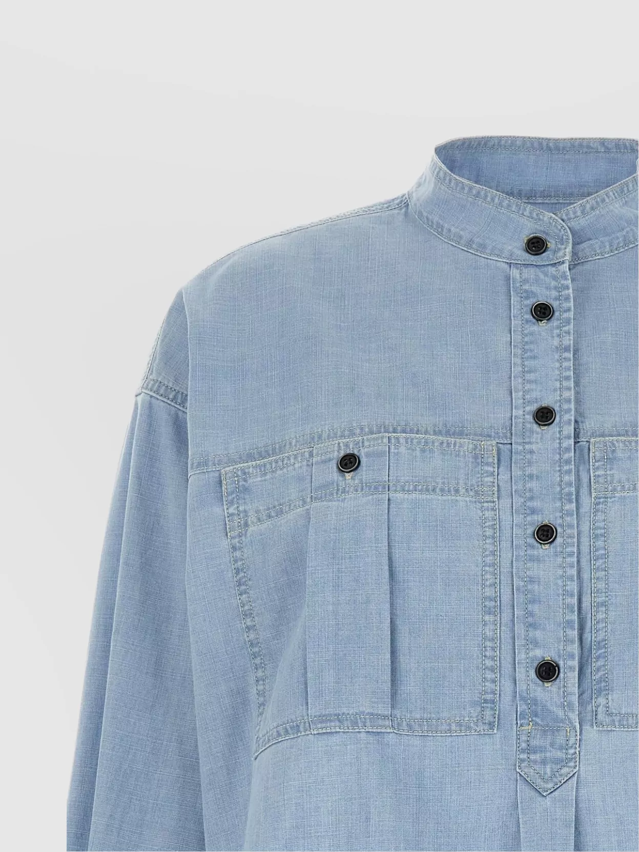 Isabel Marant Étoile Pleated Back Blouse With Chest Pockets