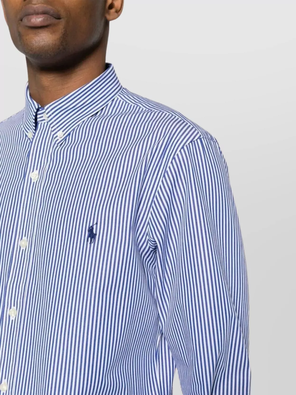 Ralph Lauren Long Sleeve Striped Button-Down Collar Shirt