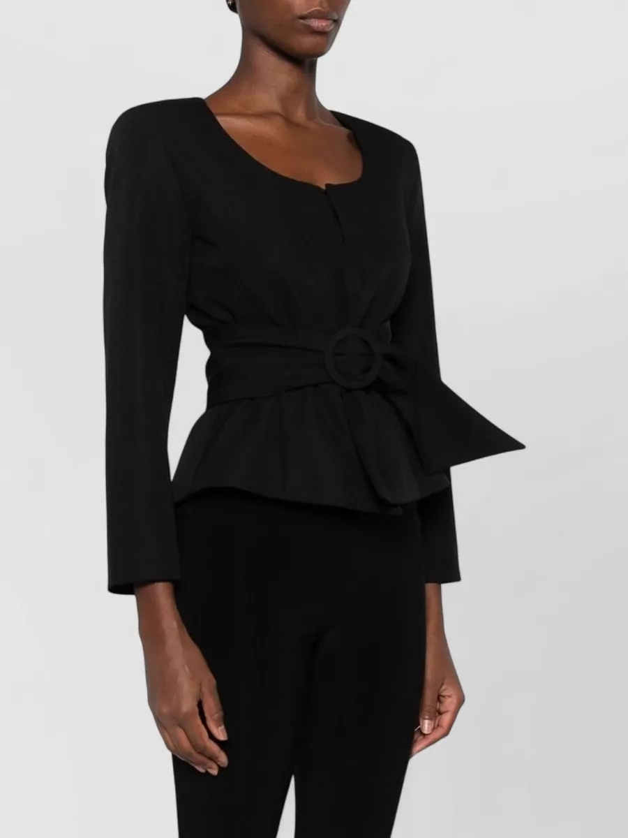 Jacquemus Virgin Wool Belted Suit Jacket