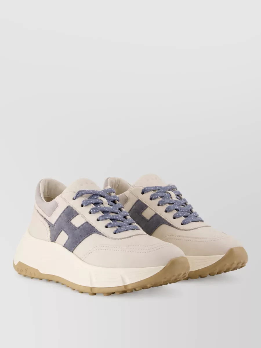 Hogan leather lace-up sneakers