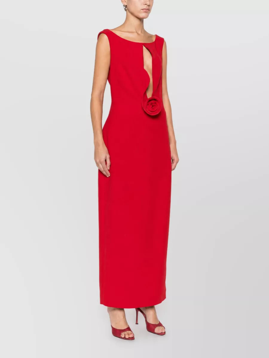 Magda Butrym Floral-Appliqué Maxi Dress