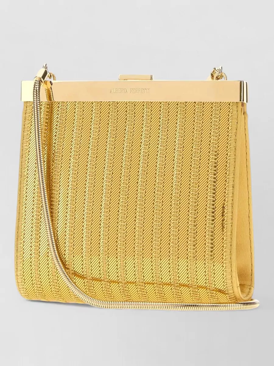 Alberta Ferretti Fabric Clutch Bag