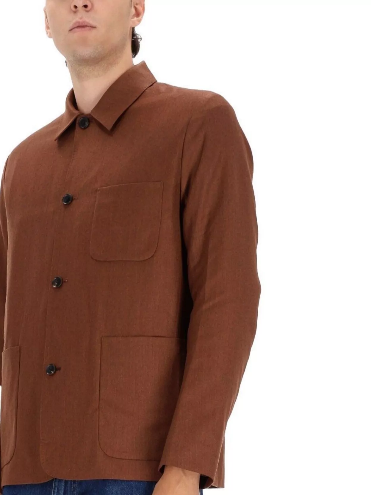 Paul Smith Long Sleeve Jacket With Collared Neck And Pockets
