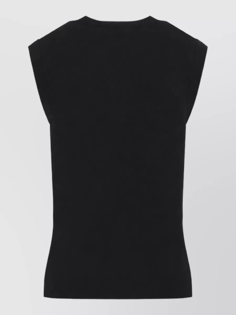 Studio Nicholson Cashmere Wool Sleeveless Crew Neck Knit Vest