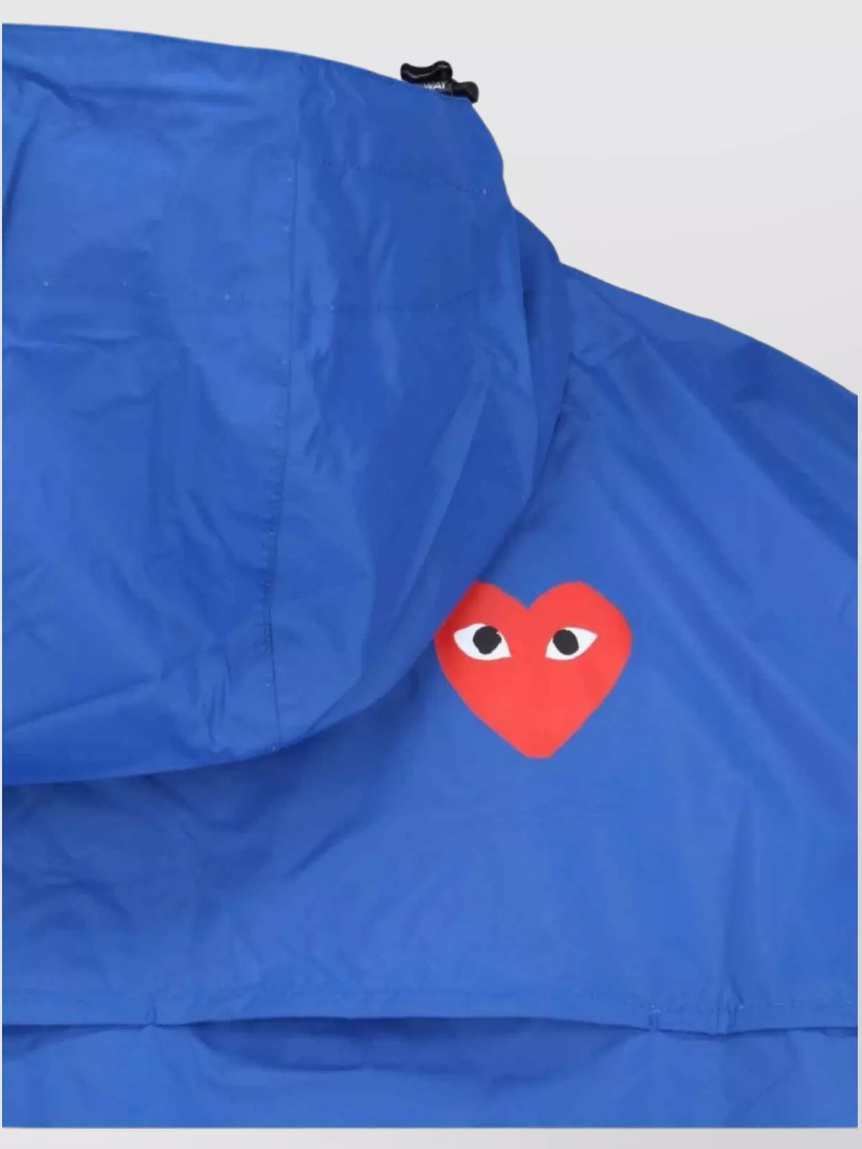 COMME DES GARÇONS PLAY JACKET HOODED EMBROIDERED DETAIL