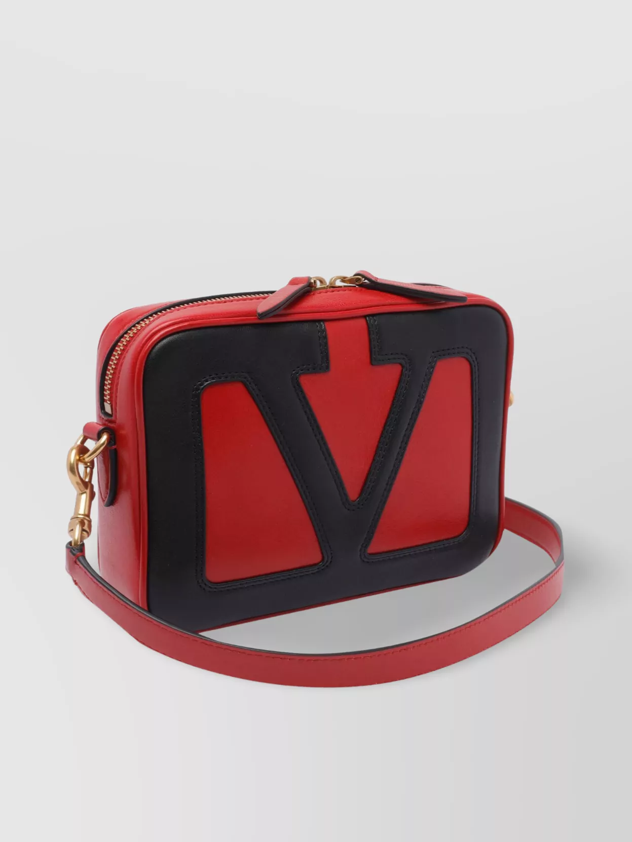 Valentino Viva Superstar Two-tone Leather Shoulder Bag