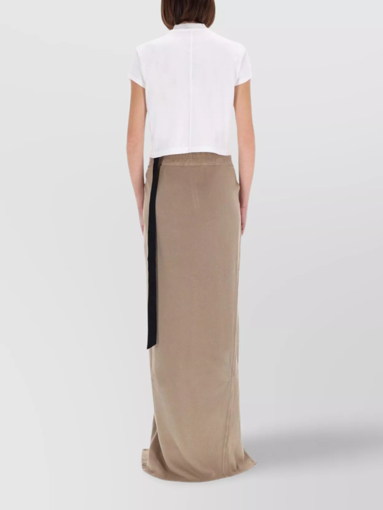 Rick Owens Drkshdw Graphic Print Cropped Top With Short Sleeves