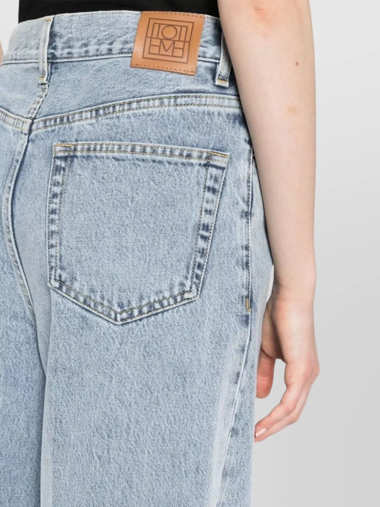 Totême Wide Leg Denim Trousers