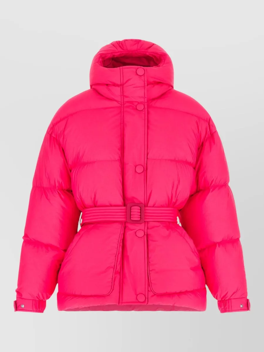 Ienki Ienki down oversized belted quilted hooded coat