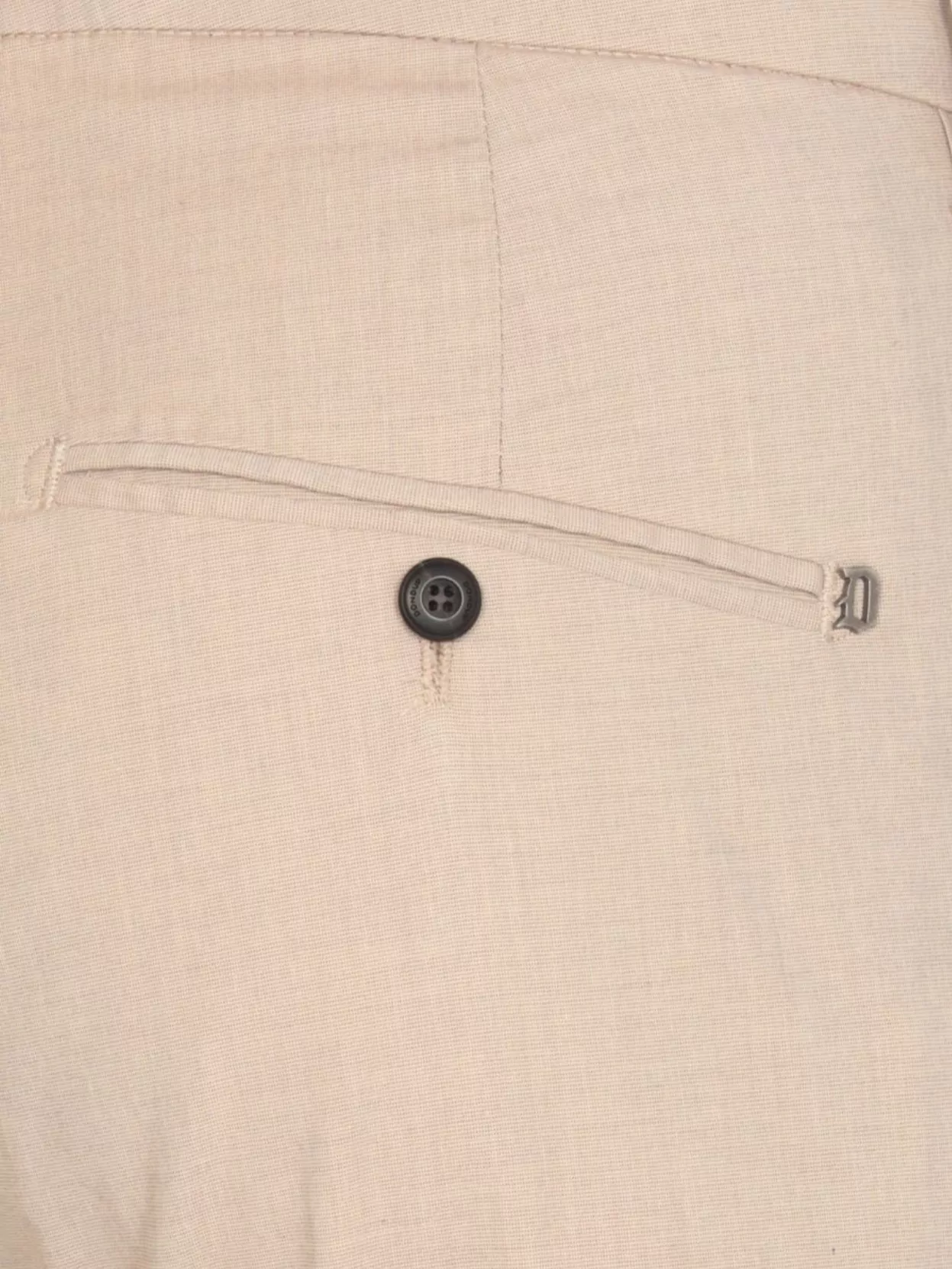 Dondup Cotton Trousers With Belt Loops And Pockets In Neutral