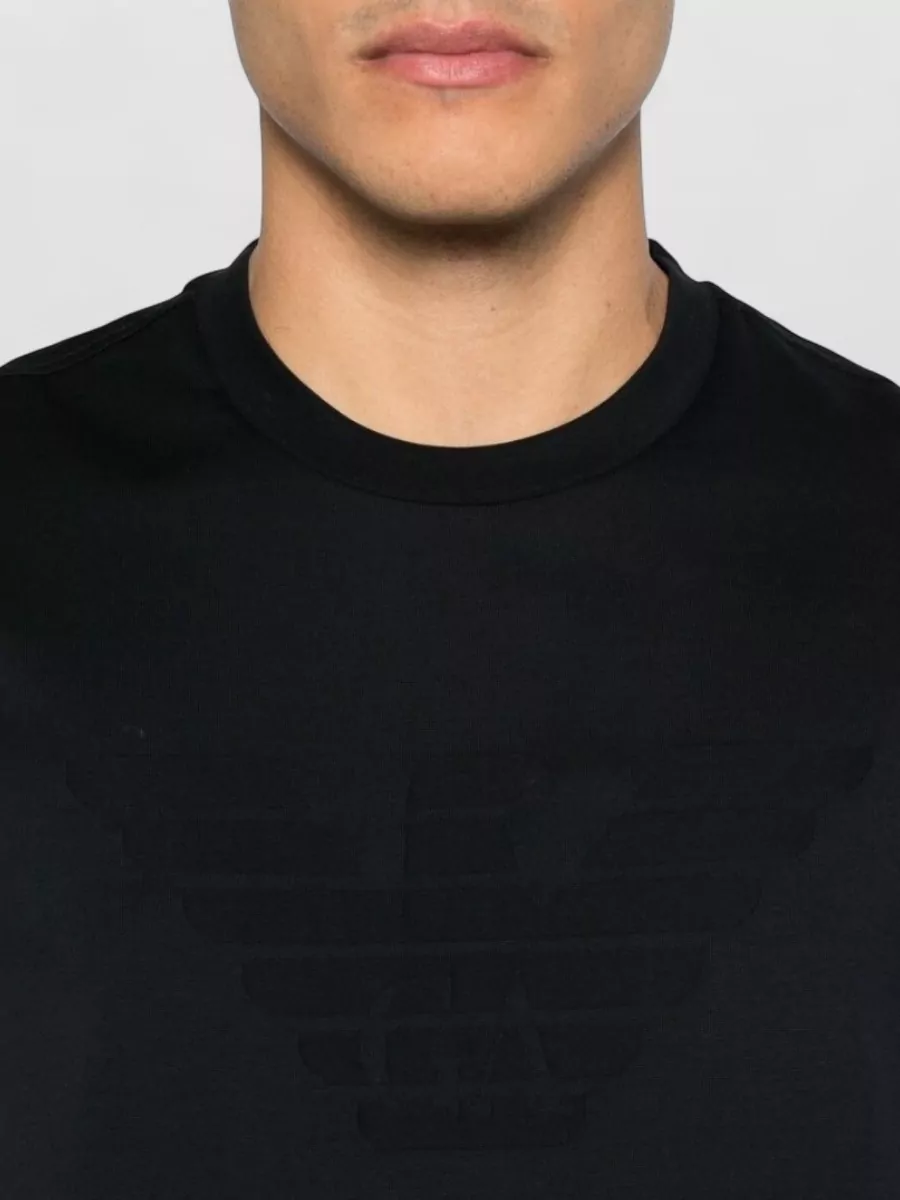 Emporio Armani Logo Cotton T-Shirt Round Neck Design