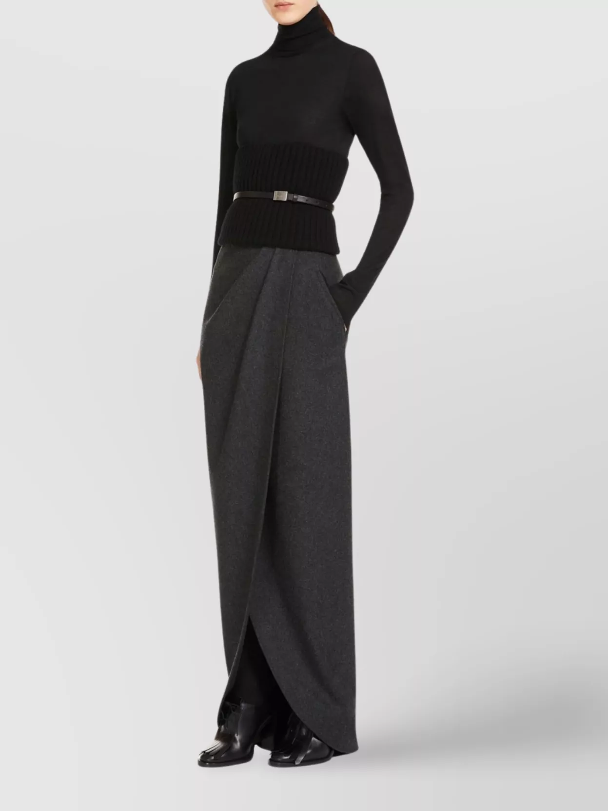 Max Mara Cashmere Ribbed Slim-Fit Turtleneck Jumper