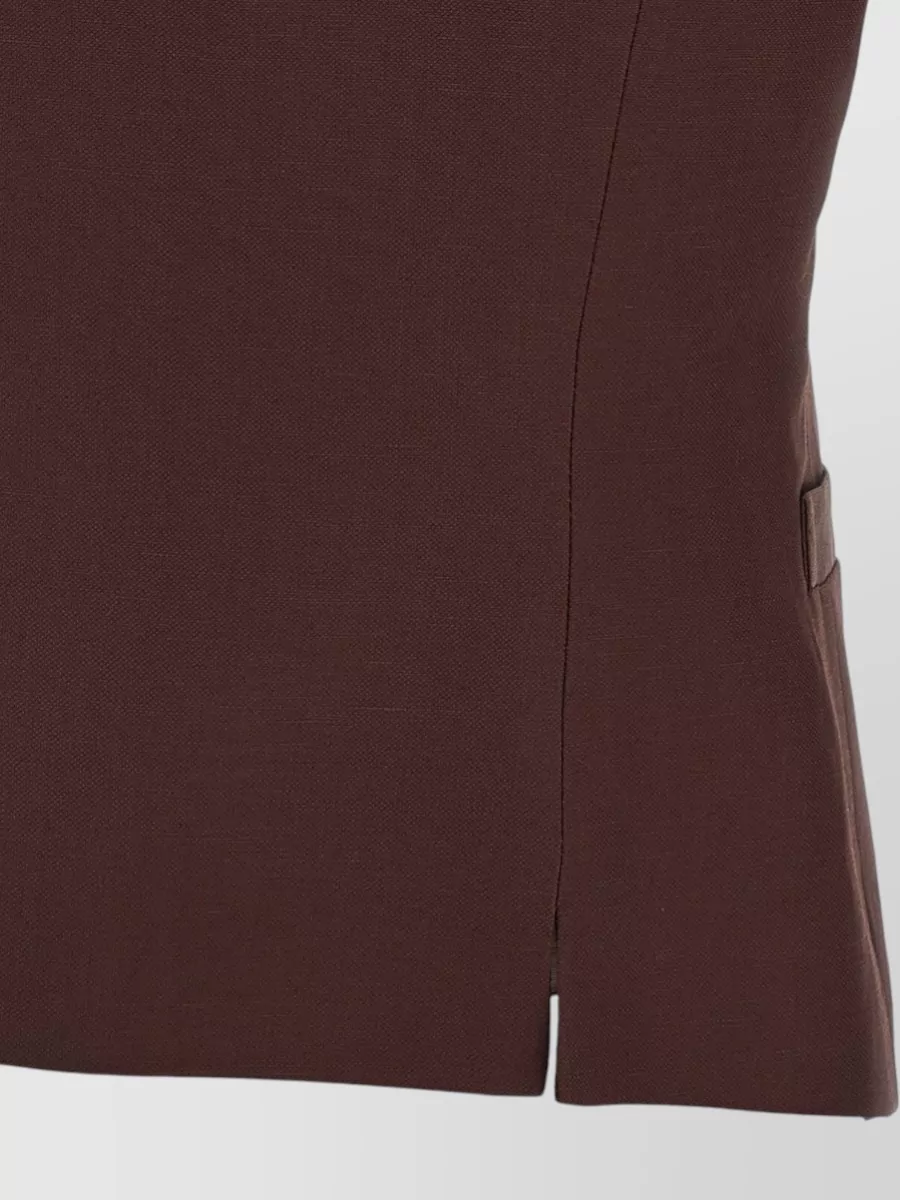 Alberto Biani Viscose Linen Vest