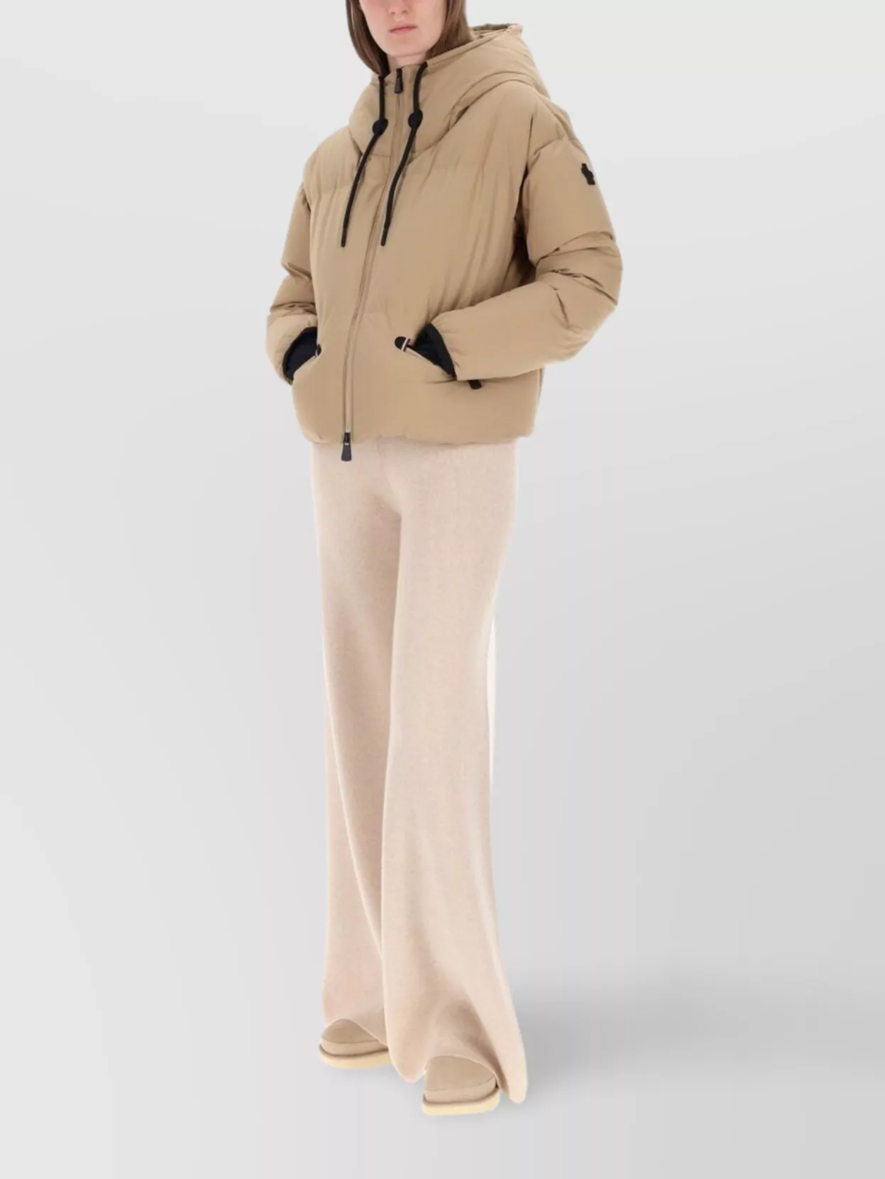 Moncler Grenoble Quilted Hooded Jacket Long Sleeves