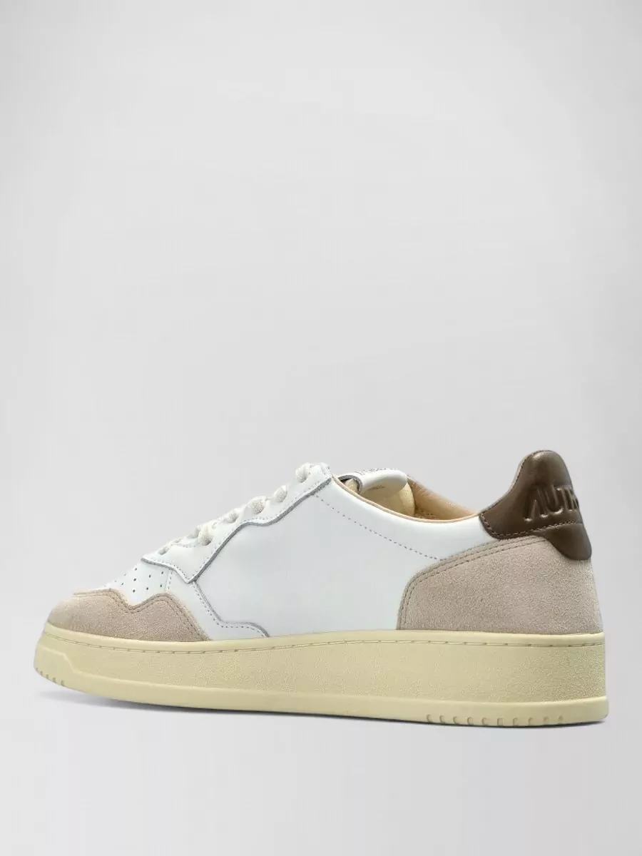 Autry Medialist Low Leather Sneakers Contrast Panels