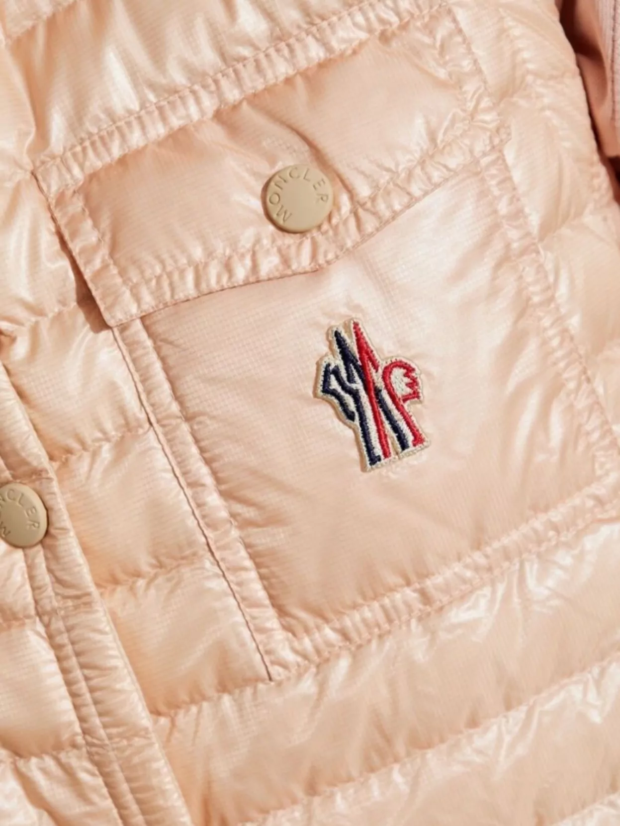 Moncler Grenoble Quilted Sleeveless High Neck Vest With Pockets