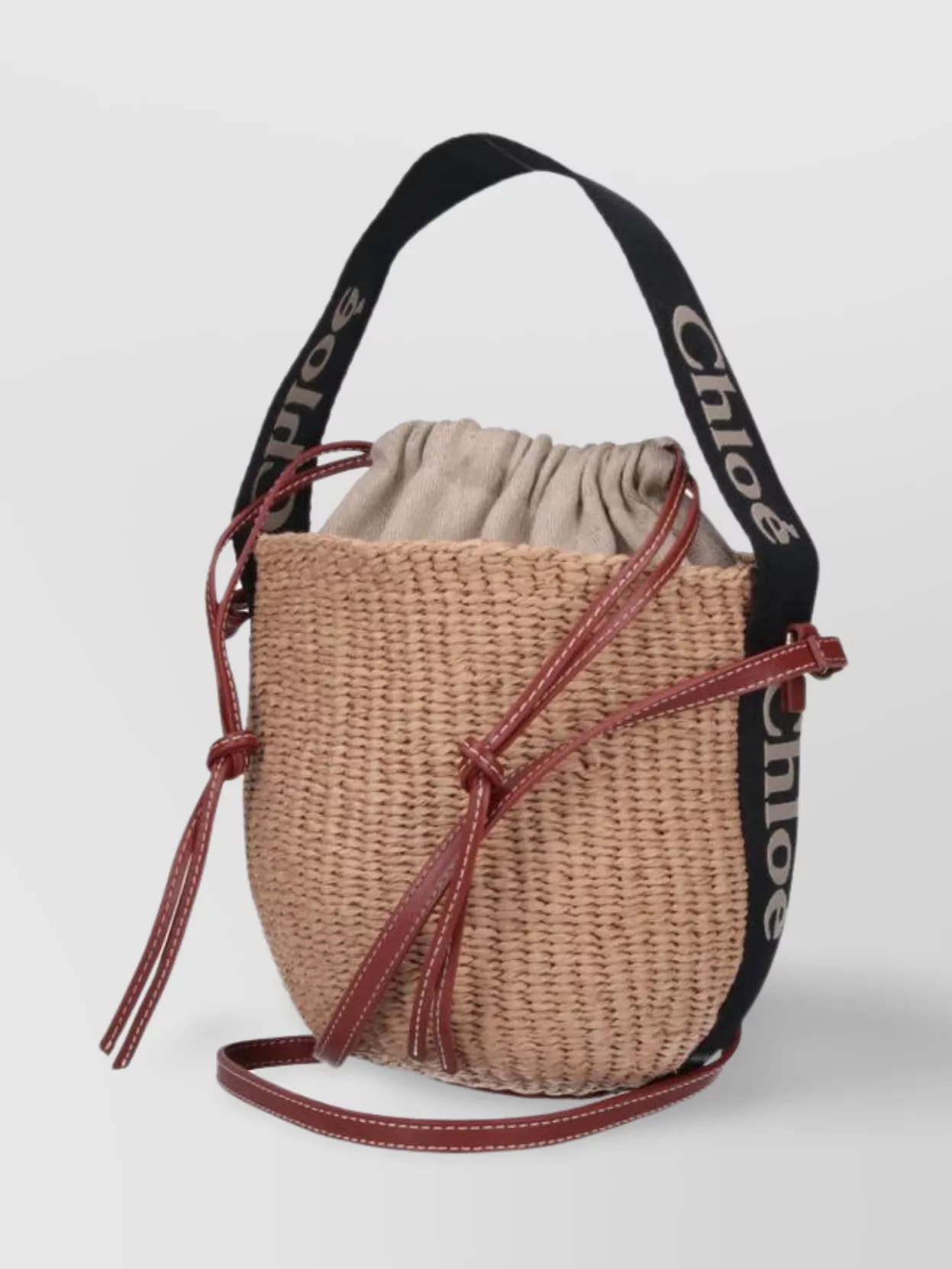 Chloé Tote Bag With Dual Handles And Woven Texture