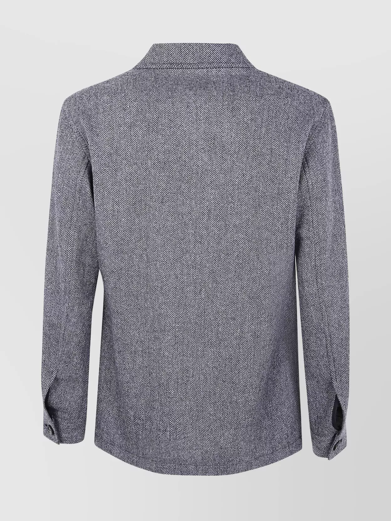 Tagliatore Herringbone Wool Jacket In Gray