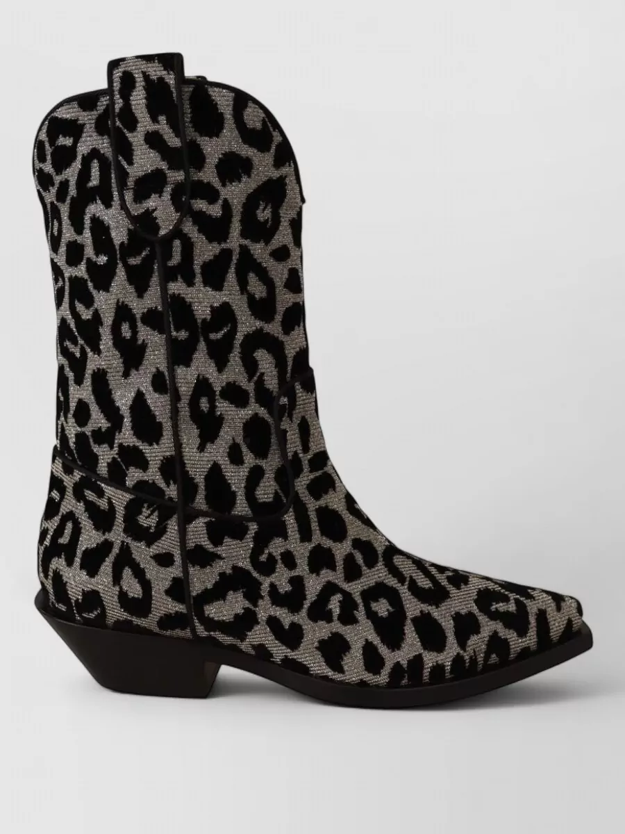Dolce&Gabbana Leopard-Print Cowboy Boots