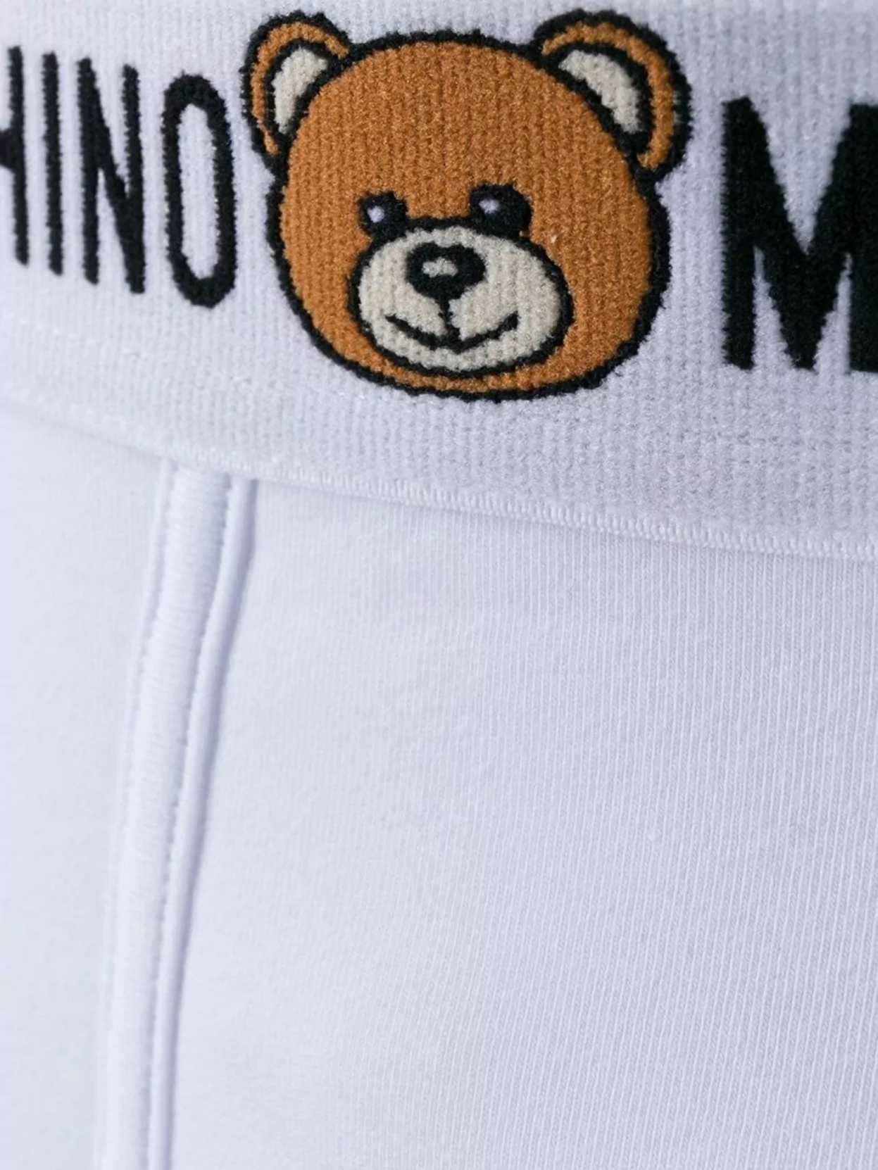 Moschino Waistband Stretch Teddy Bear Logo Socks
