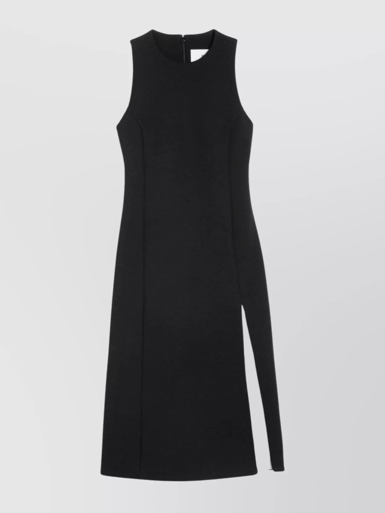 Ami Alexandre Mattiussi Knee-length Dress Crew Neck Wool In Black
