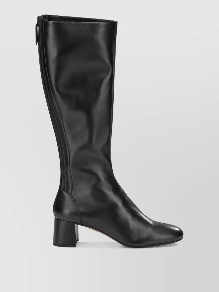 Aquazzura Calf Leather Saint Honore 50Mm Knee-High Boots